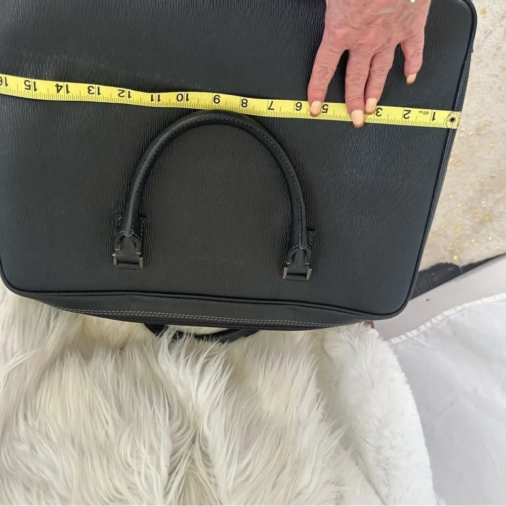 Salvatore Ferragamo Revival Leather Briefcase Laptop Bag